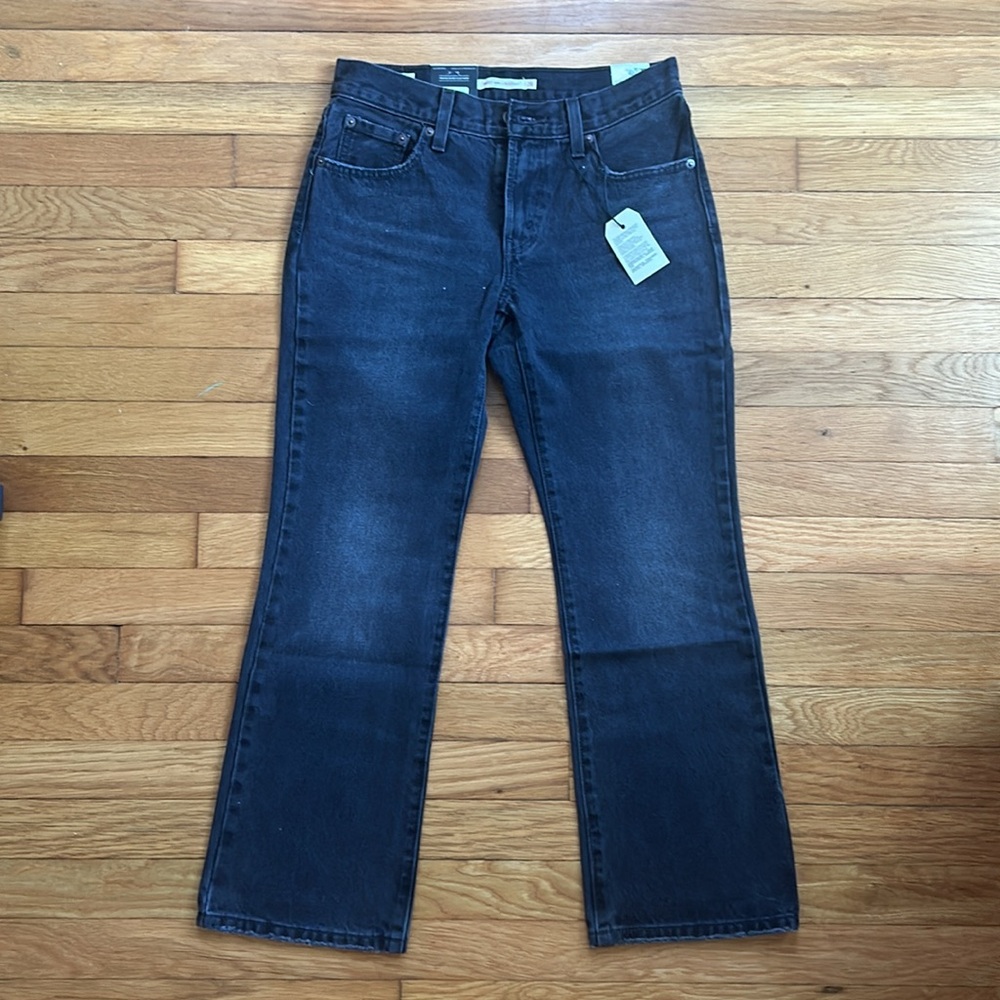Levi black middy bootcut jeans 👖